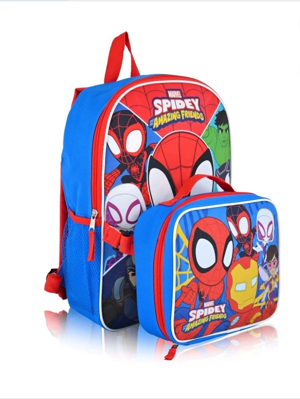 Marvel Spidey and His Amazing Friends Backpack With Lunch Box for Kids  Insulate